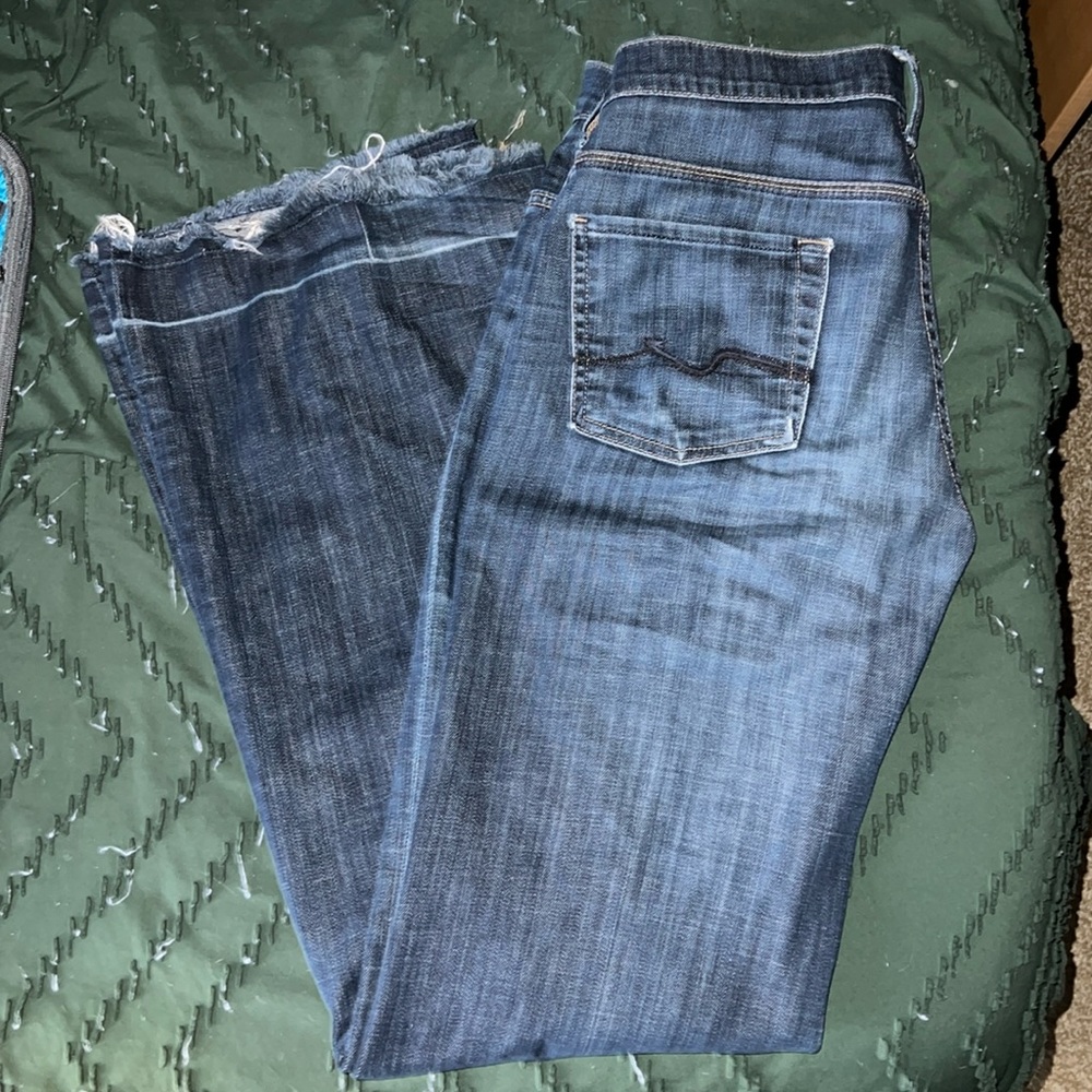 7 For All Mankind Ginger Wide Leg Jeans 30